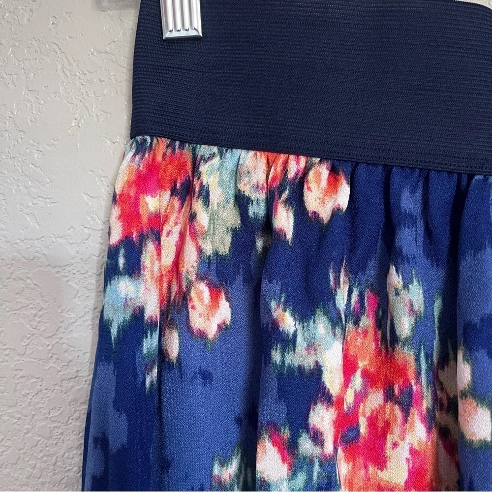 Joe Benbasset Mini Skirt Women’s Blue Foral Size Small